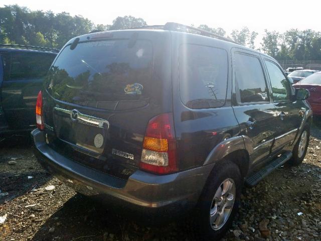 4F2CZ941X4KM28145 - 2004 MAZDA TRIBUTE LX BLACK photo 4