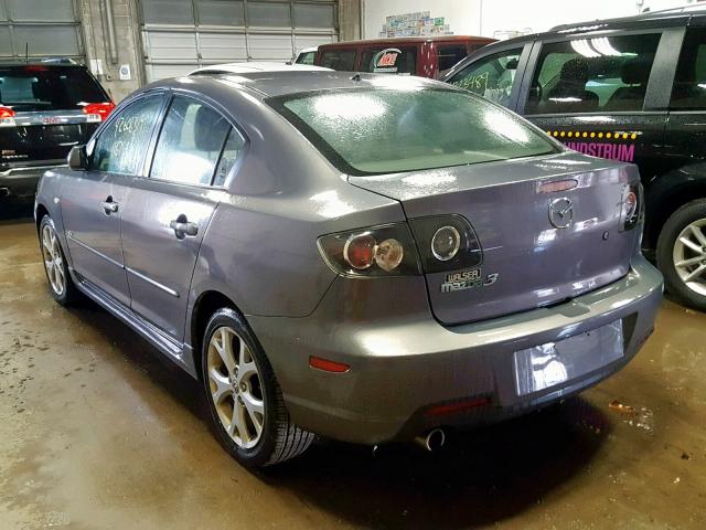 JM1BK323771709203 - 2007 MAZDA 3 S GRAY photo 3