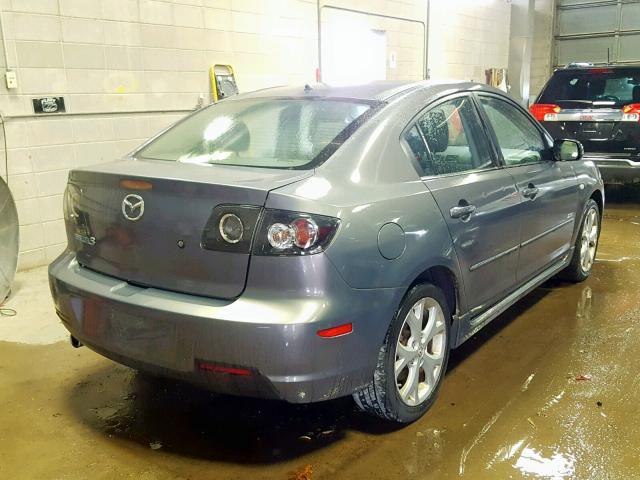 JM1BK323771709203 - 2007 MAZDA 3 S GRAY photo 4