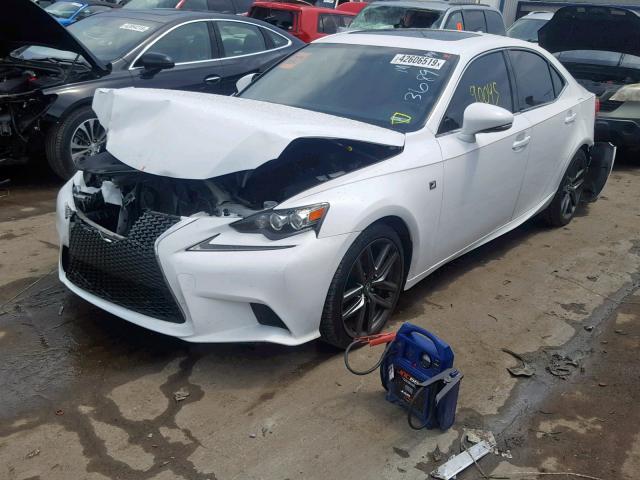 JTHBE1D22E5013689 - 2014 LEXUS IS 350 WHITE photo 2