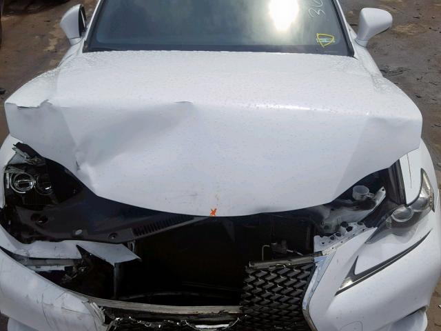 JTHBE1D22E5013689 - 2014 LEXUS IS 350 WHITE photo 7