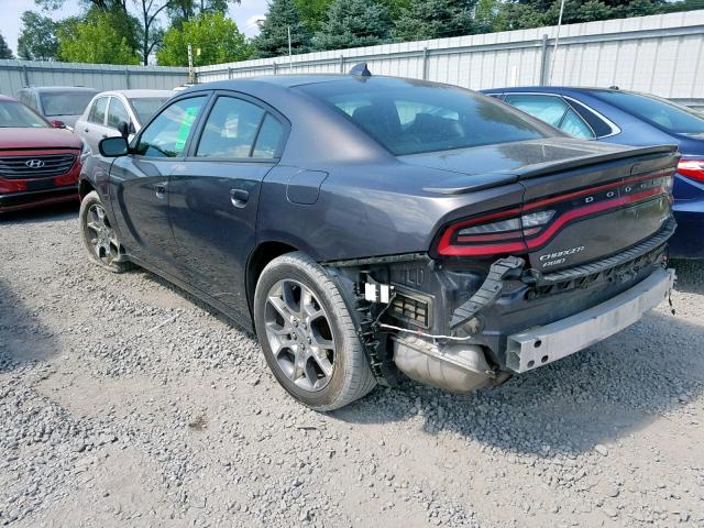 2C3CDXJG6GH112978 - 2016 DODGE CHARGER SX GRAY photo 3