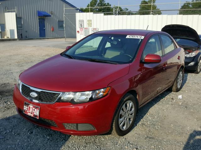 KNAFU4A28C5512681 - 2012 KIA FORTE EX RED photo 2