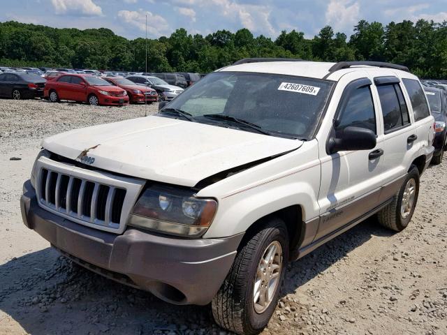 1J4GX48S34C288229 - 2004 JEEP GRAND CHER WHITE photo 2