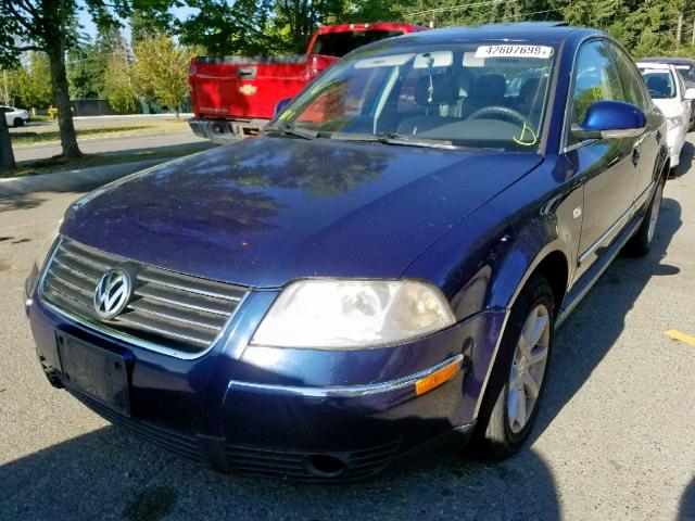 WVWPD63B84P192106 - 2004 VOLKSWAGEN PASSAT GLS BLUE photo 2