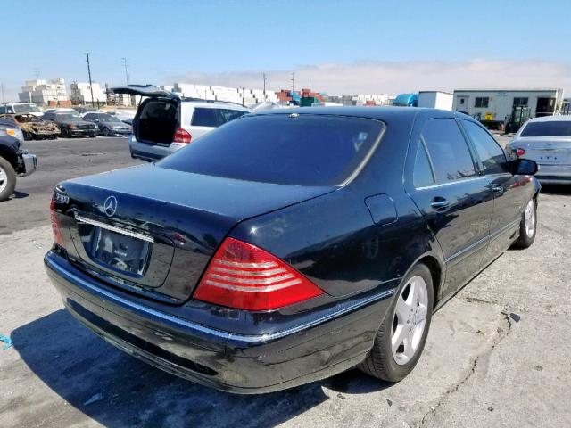 WDBNG75J95A444179 - 2005 MERCEDES-BENZ S 500 BLACK photo 4