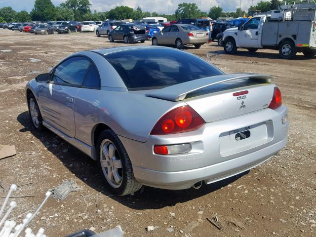 4A3AC84H32E046791 - 2002 MITSUBISHI ECLIPSE GT SILVER photo 3