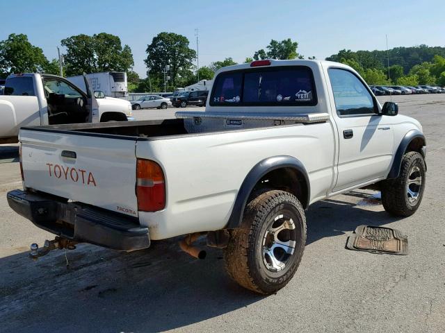 4TAPM62N1VZ316309 - 1997 TOYOTA TACOMA WHITE photo 4