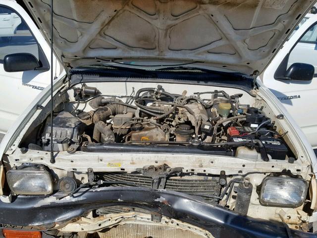 4TAPM62N1VZ316309 - 1997 TOYOTA TACOMA WHITE photo 7