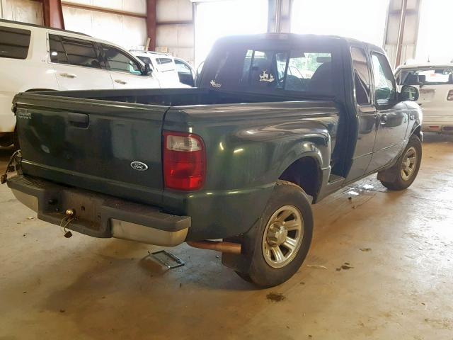 1FTYR14U01PA28756 - 2001 FORD RANGER SUP GREEN photo 4