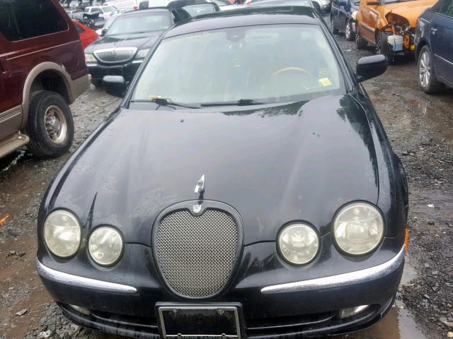 SAJDA01N21FL99664 - 2001 JAGUAR S-TYPE BLACK photo 9