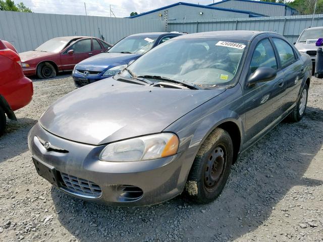 1C3EL46T93N600131 - 2003 CHRYSLER SEBRING LX GRAY photo 2