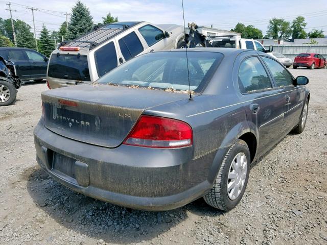 1C3EL46T93N600131 - 2003 CHRYSLER SEBRING LX GRAY photo 4