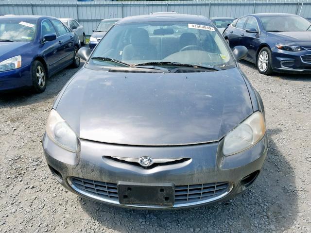 1C3EL46T93N600131 - 2003 CHRYSLER SEBRING LX GRAY photo 9