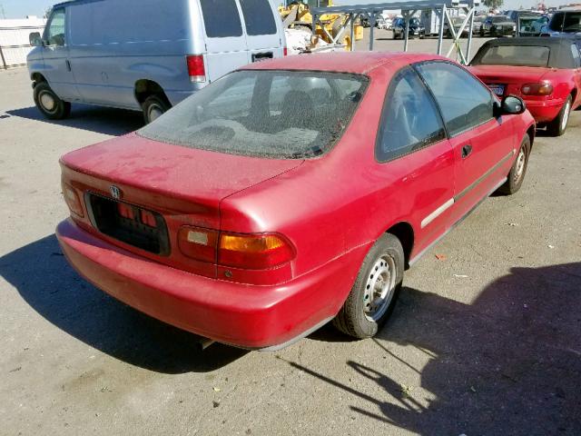 1HGEJ2224RL035246 - 1994 HONDA CIVIC DX RED photo 4