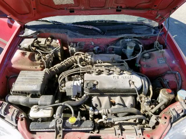 1HGEJ2224RL035246 - 1994 HONDA CIVIC DX RED photo 7