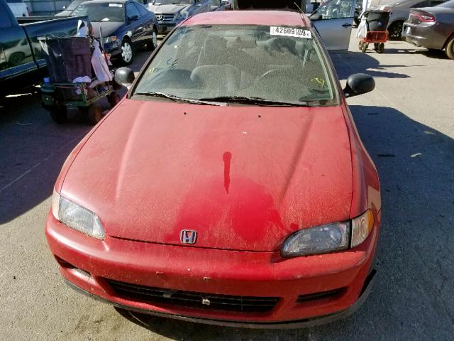 1HGEJ2224RL035246 - 1994 HONDA CIVIC DX RED photo 9