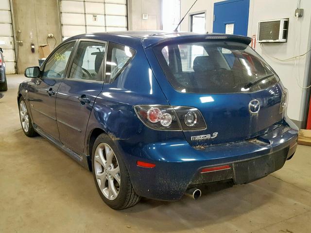 JM1BK343071602829 - 2007 MAZDA 3 HATCHBAC BLUE photo 3