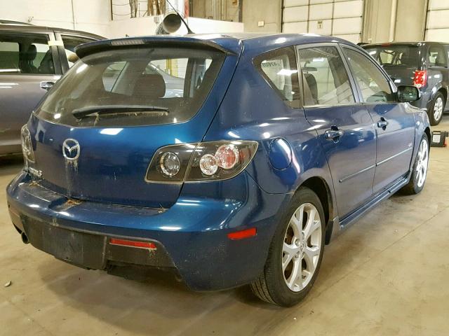 JM1BK343071602829 - 2007 MAZDA 3 HATCHBAC BLUE photo 4