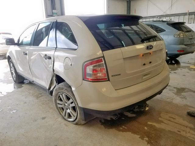 2FMDK3GC2ABB71888 - 2010 FORD EDGE SE WHITE photo 3