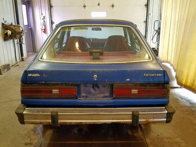 1MEBP654XDW641564 - 1983 MERCURY LYNX L BLUE photo 10