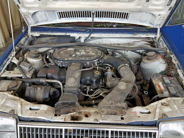 1MEBP654XDW641564 - 1983 MERCURY LYNX L BLUE photo 7