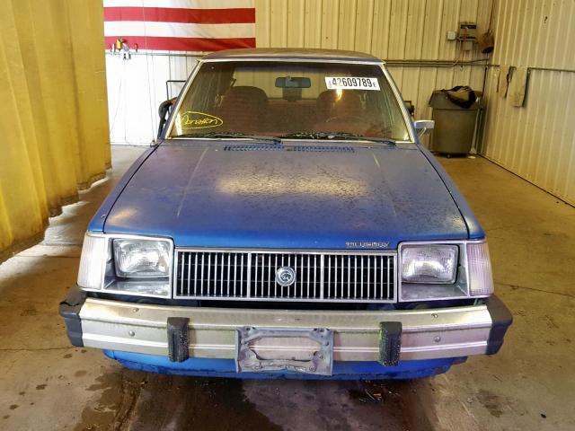 1MEBP654XDW641564 - 1983 MERCURY LYNX L BLUE photo 9