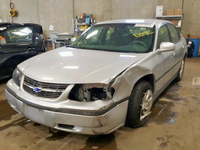 2G1WF52E349274179 - 2004 CHEVROLET IMPALA GRAY photo 2