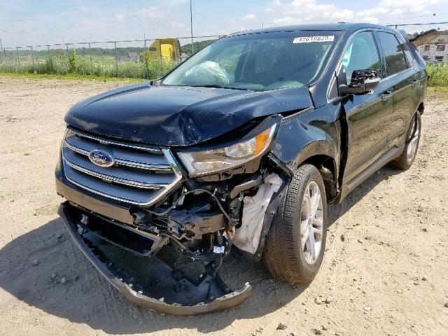 2FMPK4K80JBB88260 - 2018 FORD EDGE TITAN BLACK photo 2