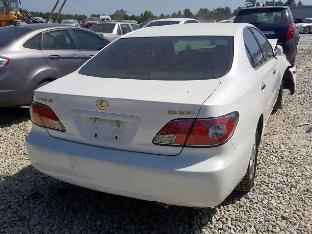 JTHBF30GX30118386 - 2003 LEXUS ES 300 WHITE photo 4