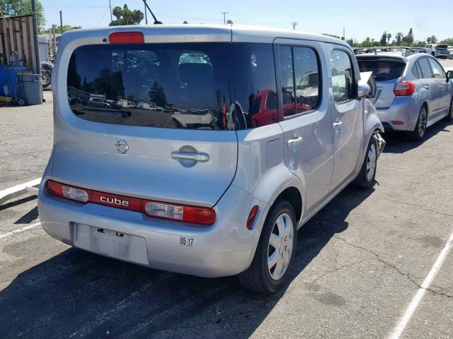 JN8AZ2KRXCT252217 - 2012 NISSAN CUBE BASE SILVER photo 4