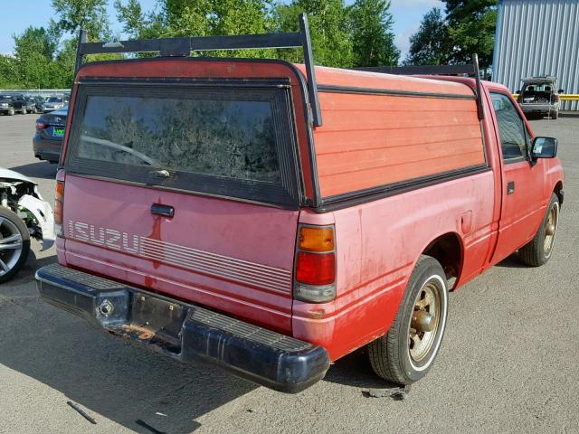4S1CL11L1M4209144 - 1991 ISUZU CONVENTION RED photo 4