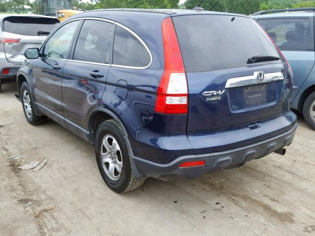 JHLRE38717C065091 - 2007 HONDA CR-V EXL BLUE photo 3