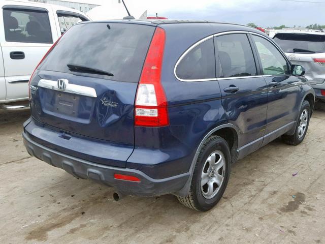 JHLRE38717C065091 - 2007 HONDA CR-V EXL BLUE photo 4