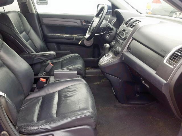 JHLRE38717C065091 - 2007 HONDA CR-V EXL BLUE photo 5