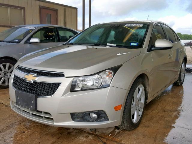 1G1P75SZ8E7218231 - 2014 CHEVROLET CRUZE TAN photo 2