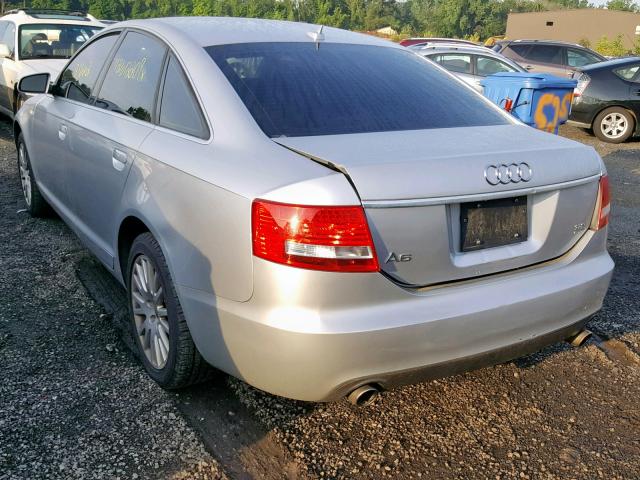 WAUDH74F27N112875 - 2007 AUDI A6 3.2 QUA SILVER photo 3