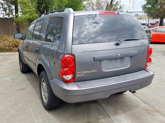 1D8HD48K68F105527 - 2008 DODGE DURANGO SL GRAY photo 4