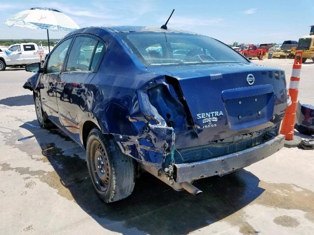 3N1AB61E28L660022 - 2008 NISSAN SENTRA 2.0 BLUE photo 3