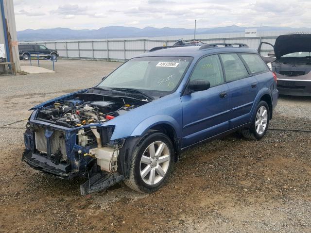 4S4BP61C177310509 - 2007 SUBARU LEGACY OUT BLUE photo 2