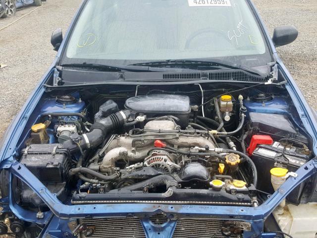 4S4BP61C177310509 - 2007 SUBARU LEGACY OUT BLUE photo 7