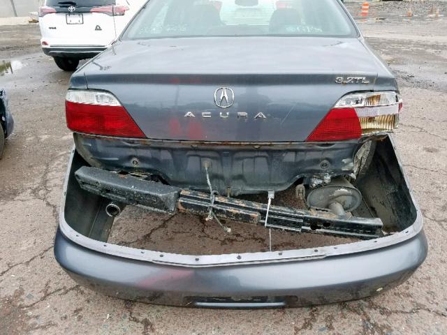 19UUA56602A014311 - 2002 ACURA 3.2TL GRAY photo 9