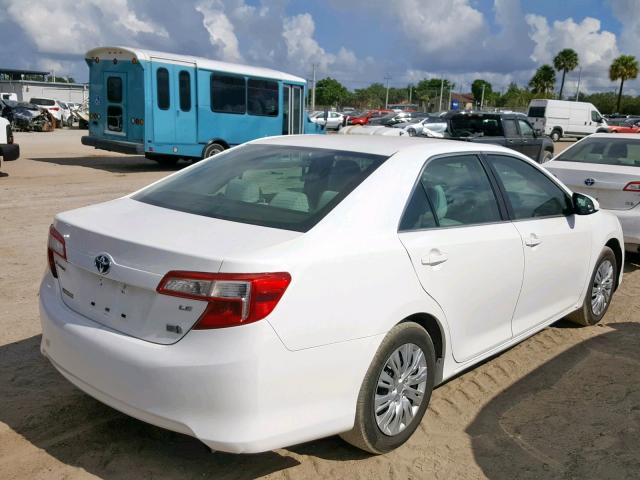 4T1BD1FK6DU087277 - 2013 TOYOTA CAMRY HYBR WHITE photo 4