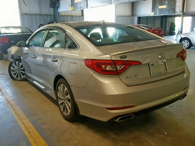 5NPE34AF0GH382664 - 2016 HYUNDAI SONATA SPO SILVER photo 3