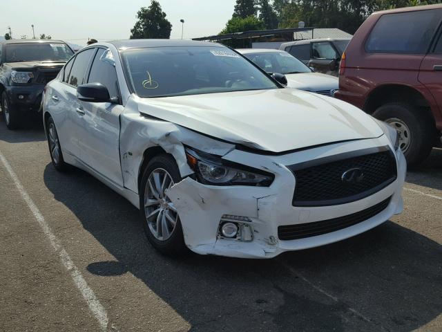 JN1BV7AP8FM356506 - 2015 INFINITI Q50 BASE WHITE photo 1