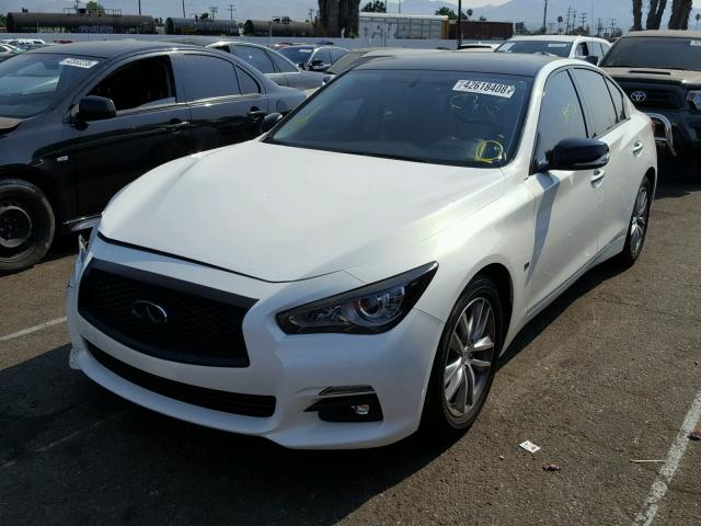 JN1BV7AP8FM356506 - 2015 INFINITI Q50 BASE WHITE photo 2