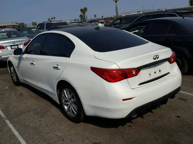 JN1BV7AP8FM356506 - 2015 INFINITI Q50 BASE WHITE photo 3