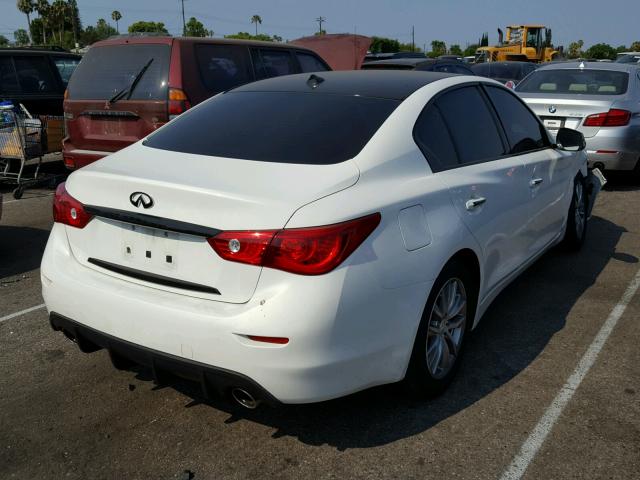 JN1BV7AP8FM356506 - 2015 INFINITI Q50 BASE WHITE photo 4