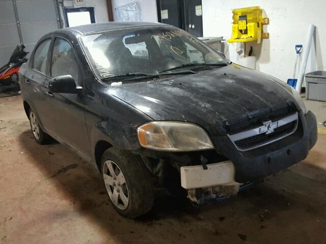 KL1TD5DE0BB122411 - 2011 CHEVROLET AVEO LS BLACK photo 1