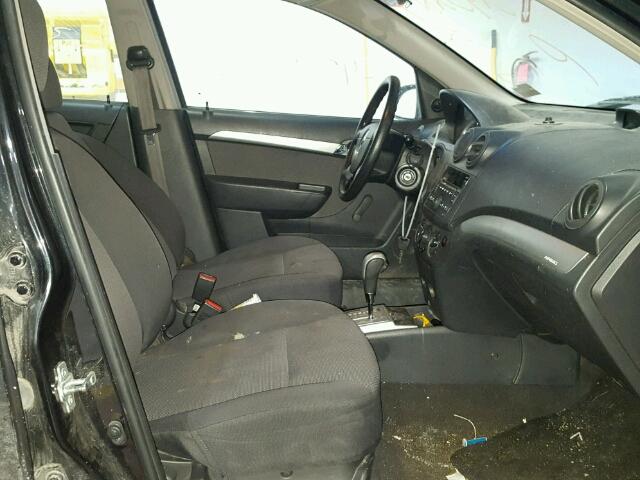 KL1TD5DE0BB122411 - 2011 CHEVROLET AVEO LS BLACK photo 5